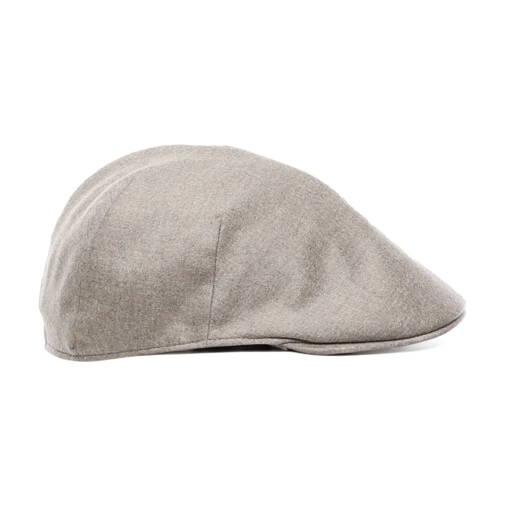 Borsalino Beige Wollen Blend Voorvizier Hoed Beige Unisex