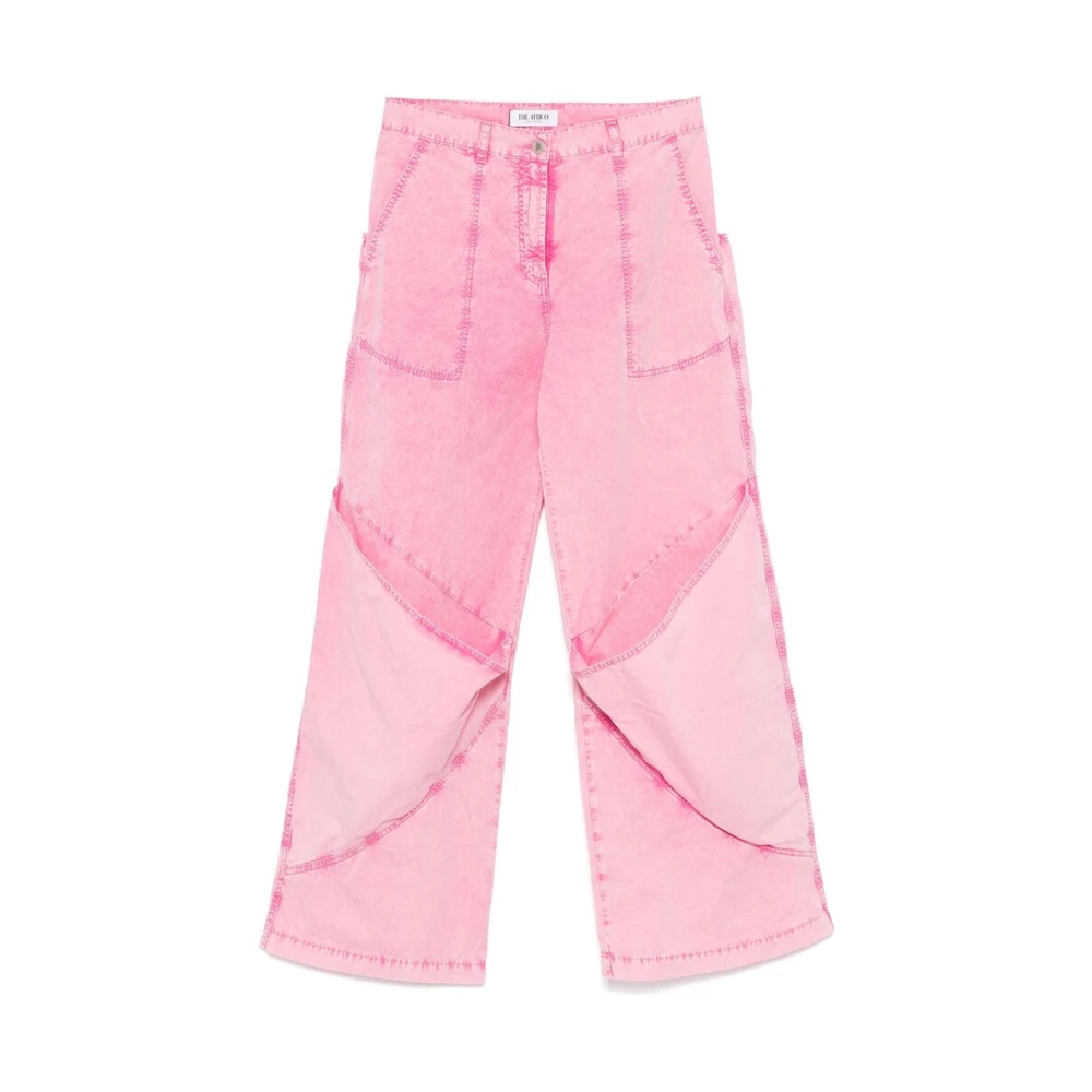 The Attico Roze Jeans met Zakken Pink Dames