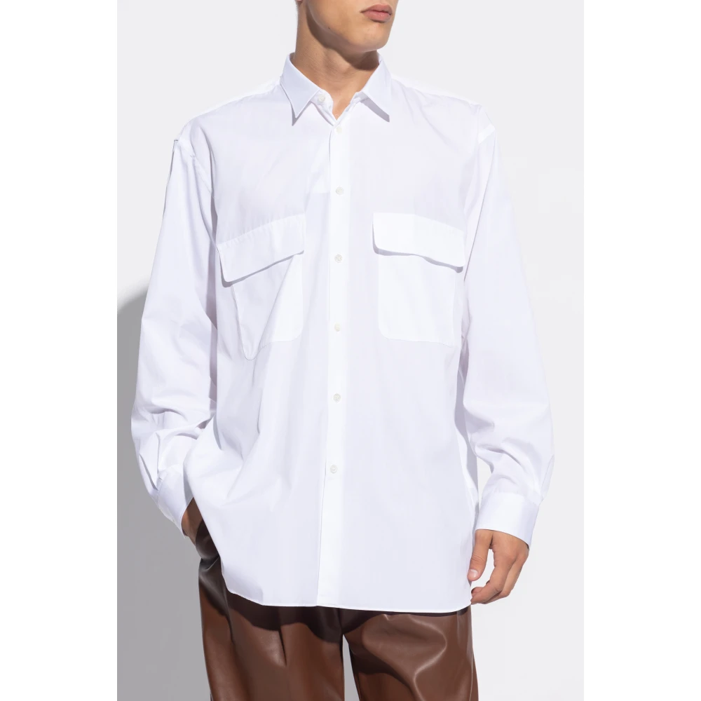 Comme des Garçons Overhemd met zakken White Heren