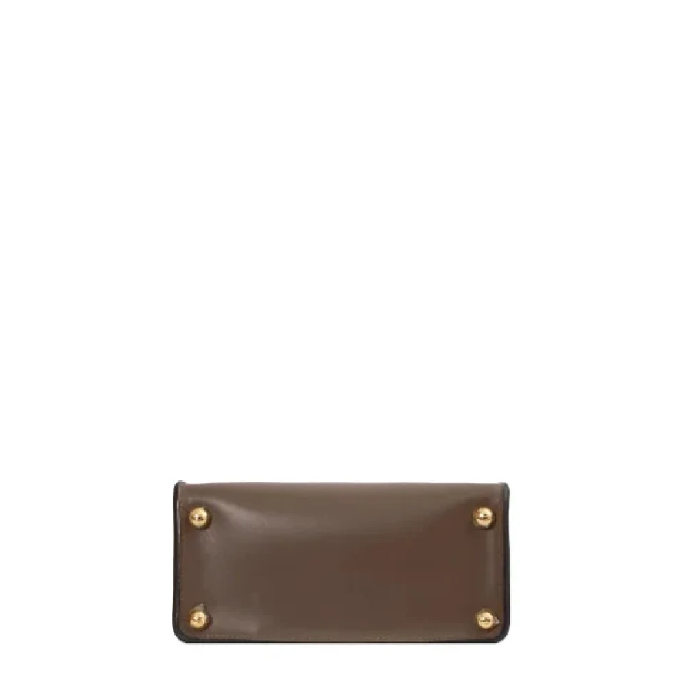Fendi Vintage Pre-owned Leather fendi-bags Brown Dames