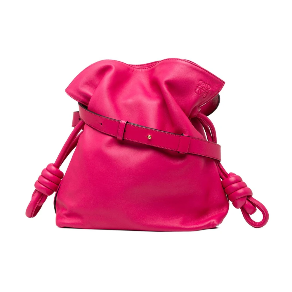 Loewe Pre-Owned Women's Pink Vintage Bucket Bags, One Size, Pre-Owned Leather Drawstring Bag