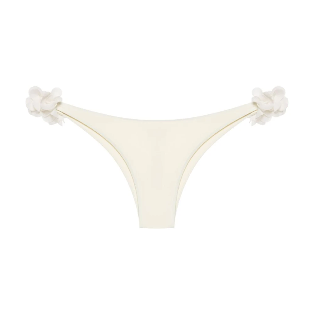 La Revêche One Shoulder Bikini Broek Ivory Beige Dames