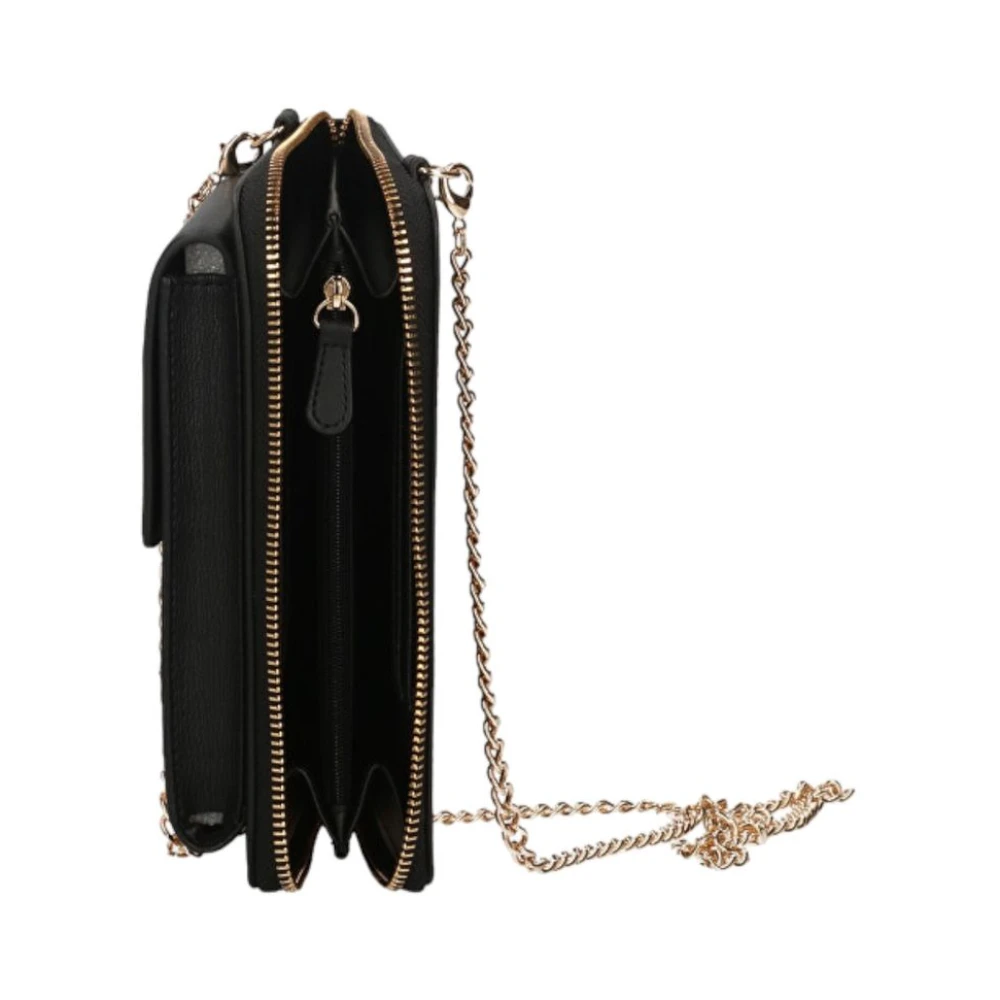 Love Moschino Dames Telefoonportemonnee met Muntvak Black Dames