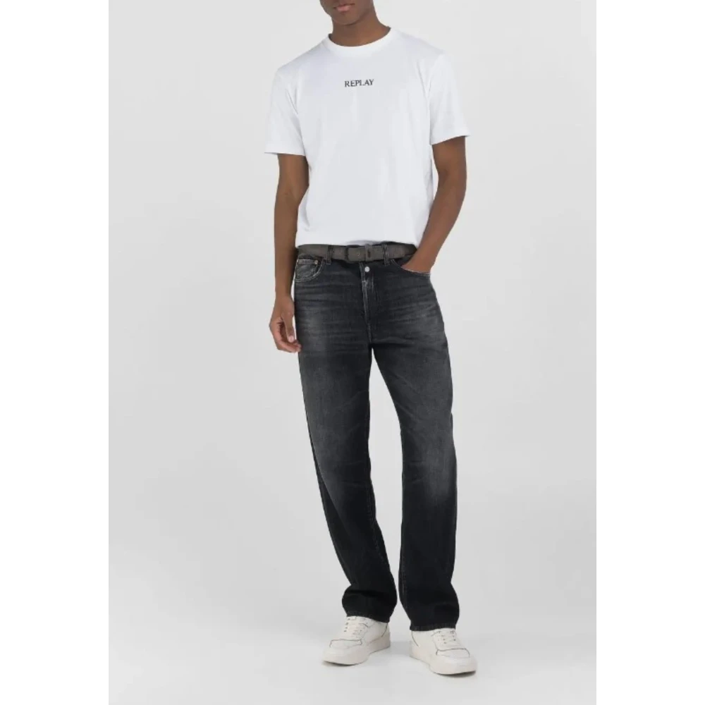 Replay Logo T-Shirt White Heren