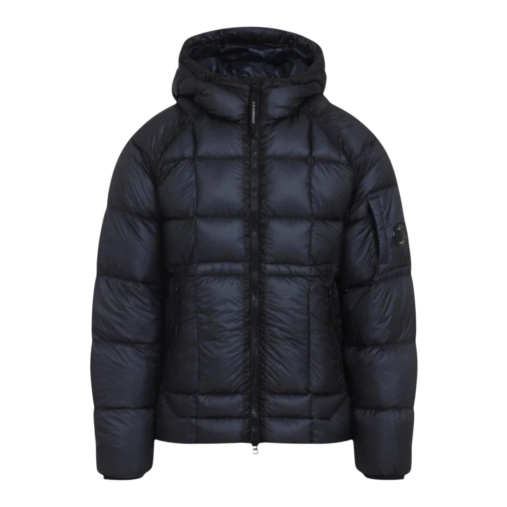 C.p. Company D.d. Shell Hooded Down Puffer Jacket - Male - Winter Jackets - Blue - S - Jackets