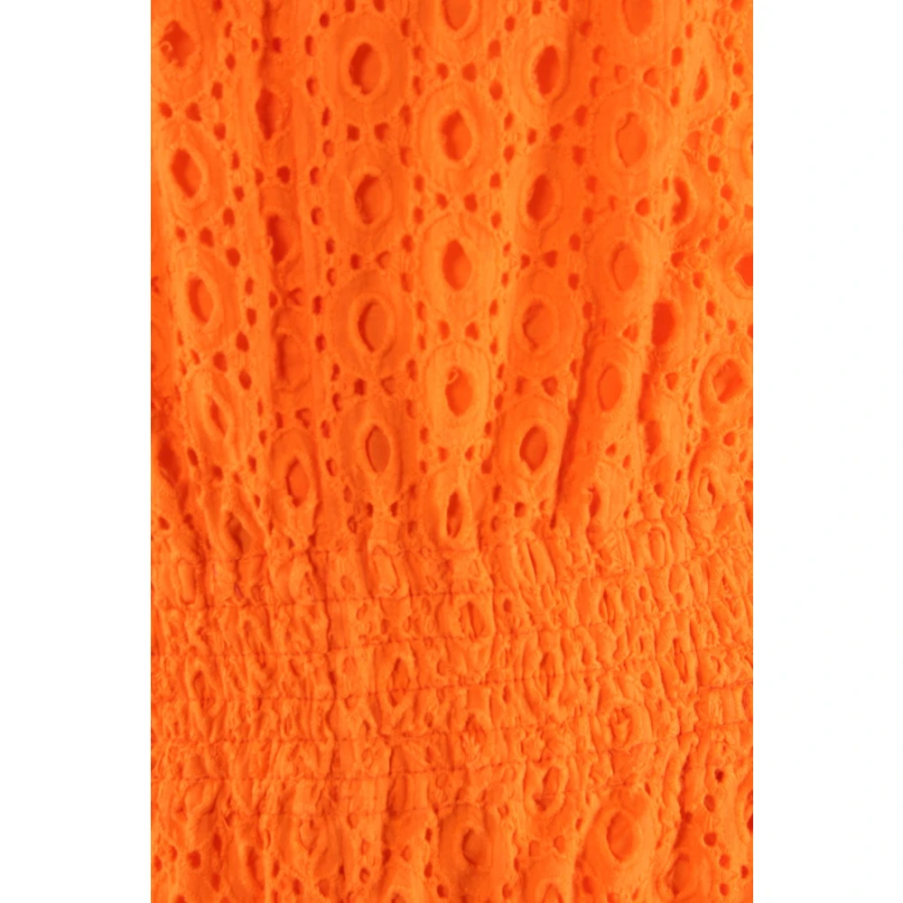 pinko Oranje Katoenen Jumpsuit Orange Dames