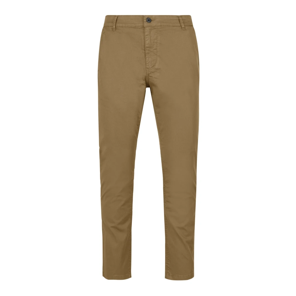 BomBoogie Slim Fit Piqué Chino Broek Beige Heren