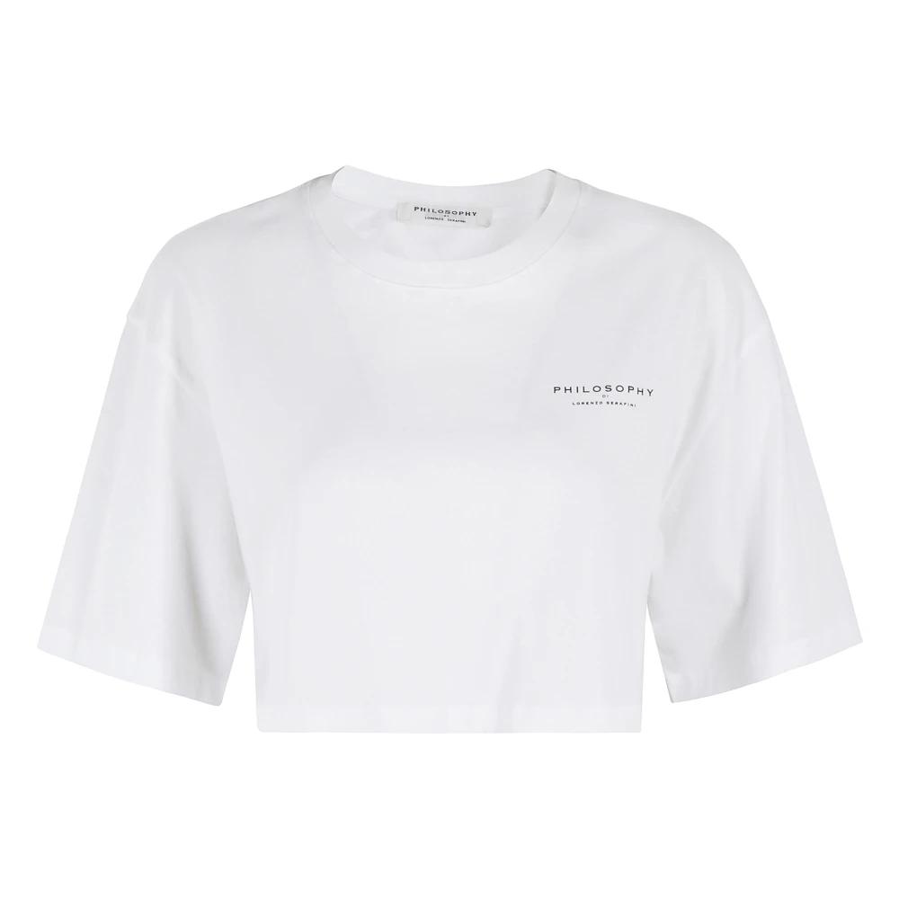 Philosophy di Lorenzo Serafini Casual Katoenen T-shirt White Dames