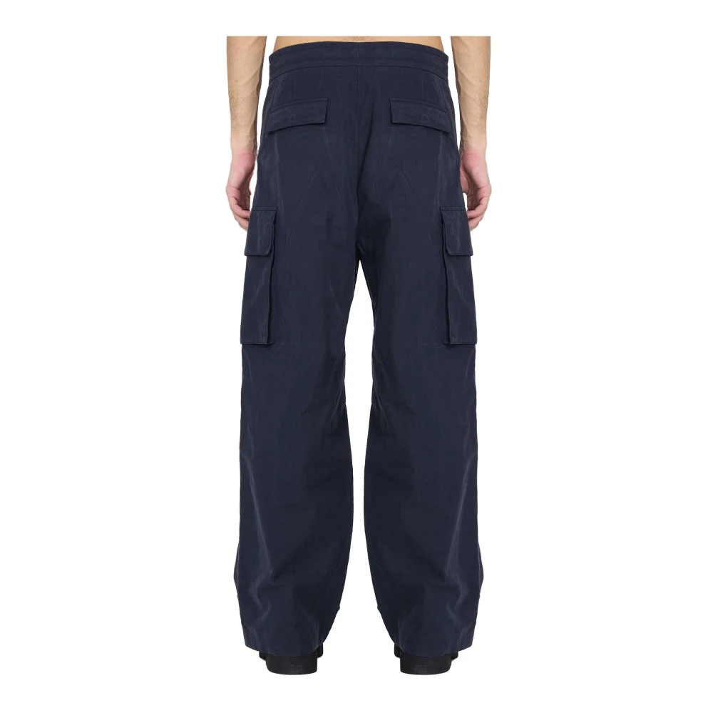 Dolce & Gabbana Cargo Joggingbroek met Logo Plaque Blue Heren