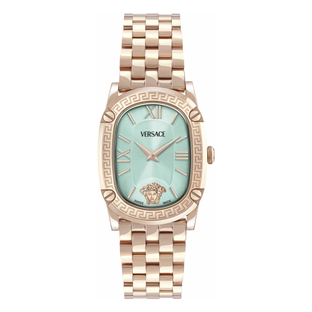 Versace VE1B01625 Greca Couture rose gold turquoise Steel Women's Watch NEW - Image 2
