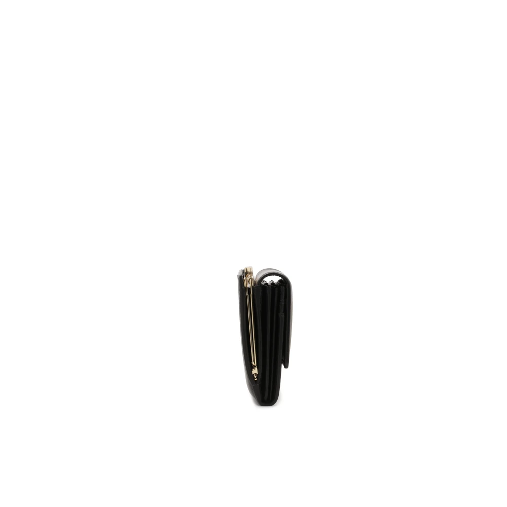 Kazar Klassieke zwarte leren portemonnee Black Dames