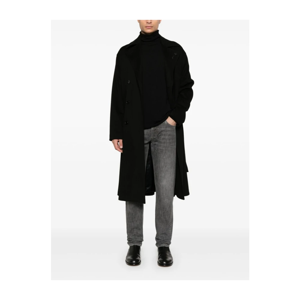 Roberto Collina Zwarte Sweaters voor Mannen Black Heren