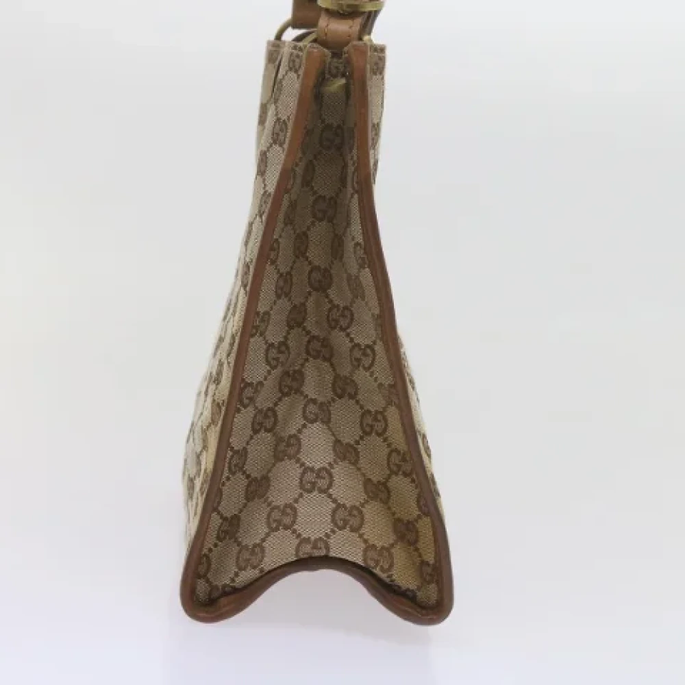 Gucci Vintage Pre-owned Canvas gucci-bags Beige Dames