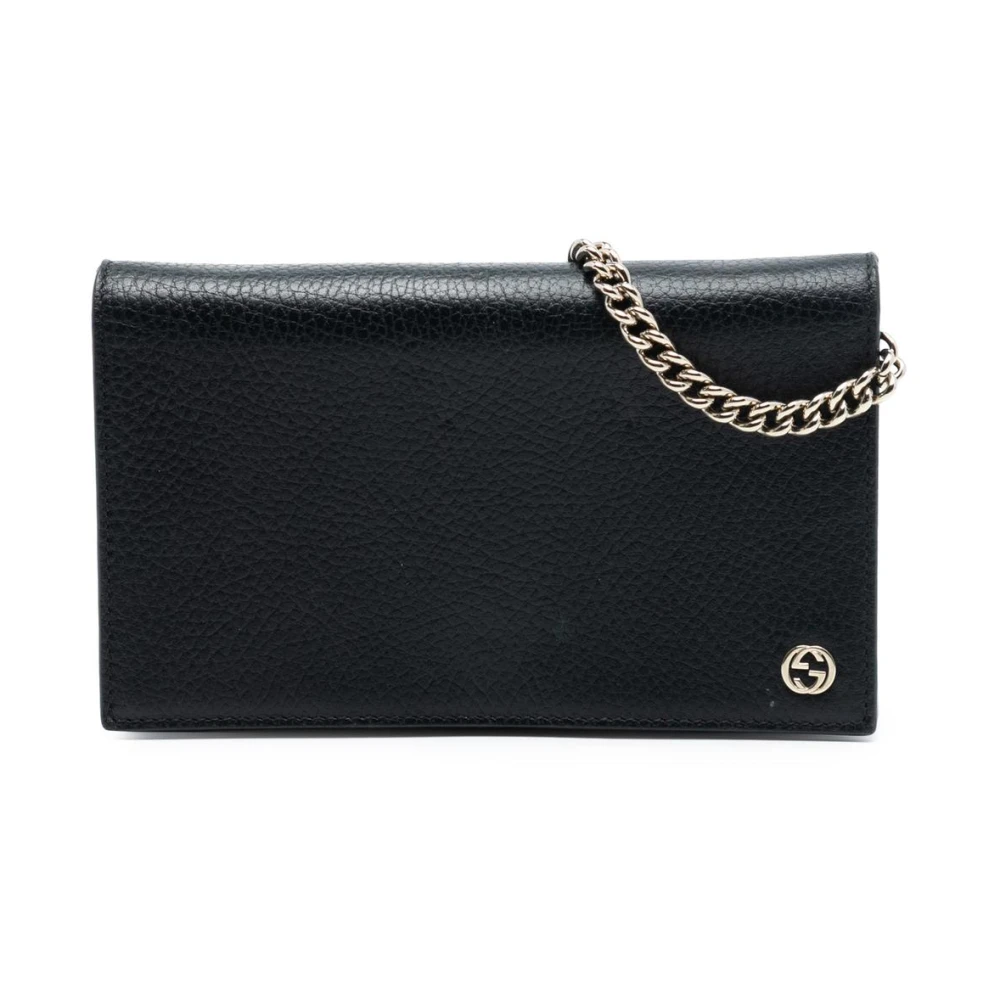 Gucci Vintage Donna Nero Pre-Owned, Taglia Unica, Used,