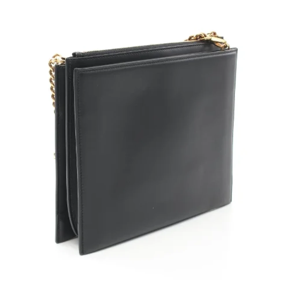 Salvatore Ferragamo Pre-owned Leather shoulder-bags Black Dames