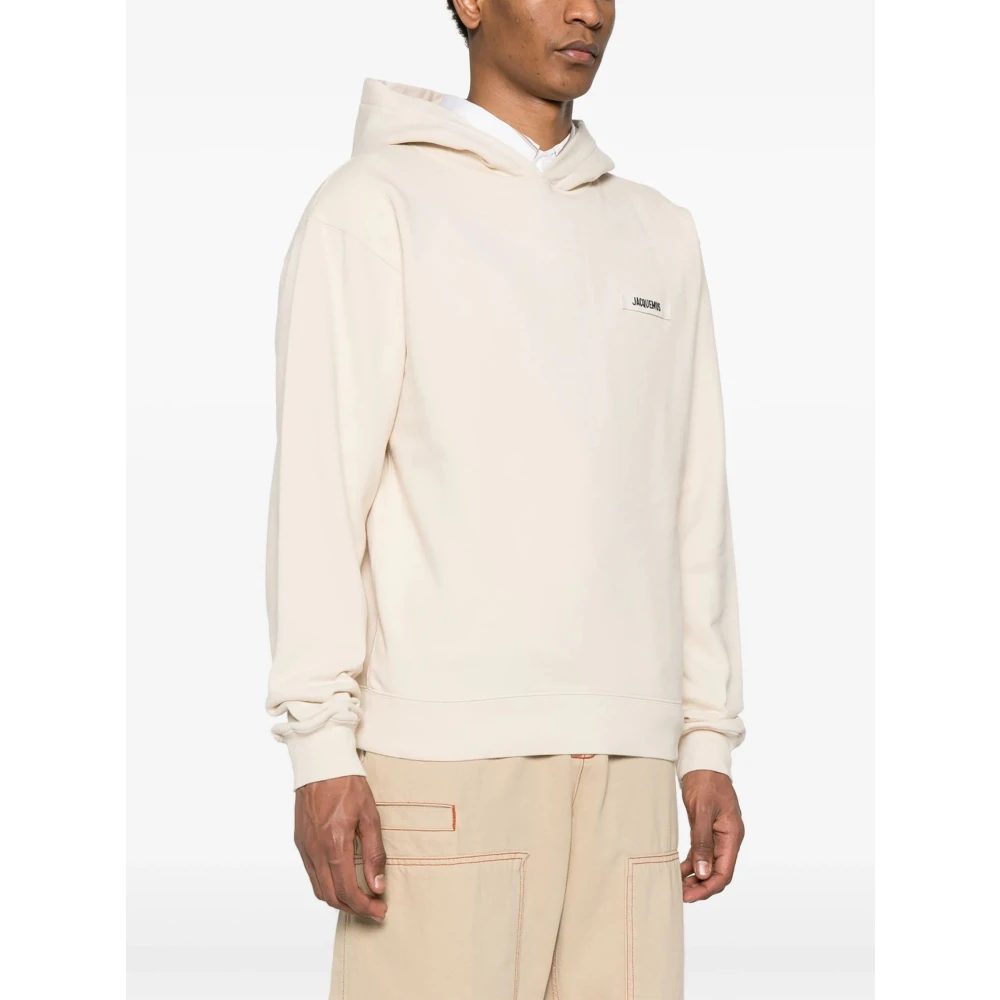 Jacquemus Luxe Beige Katoenen Hoodie Beige Heren