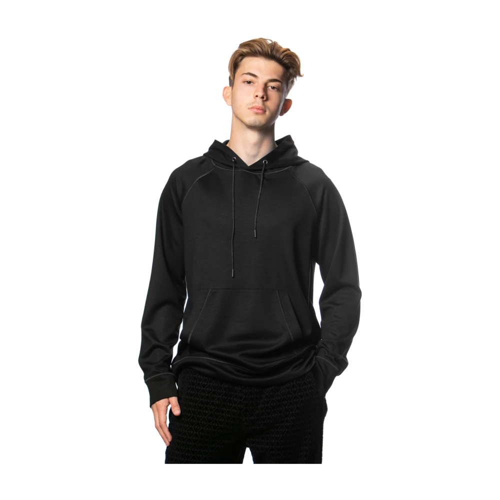 Emporio Armani Comfortabele stijlvolle sweatshirt Black Heren