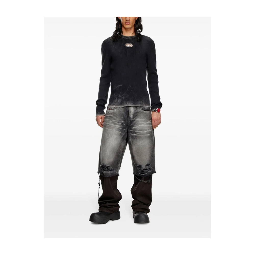 Diesel Stijlvolle Pullover met K-Darin-A 900 Black Heren