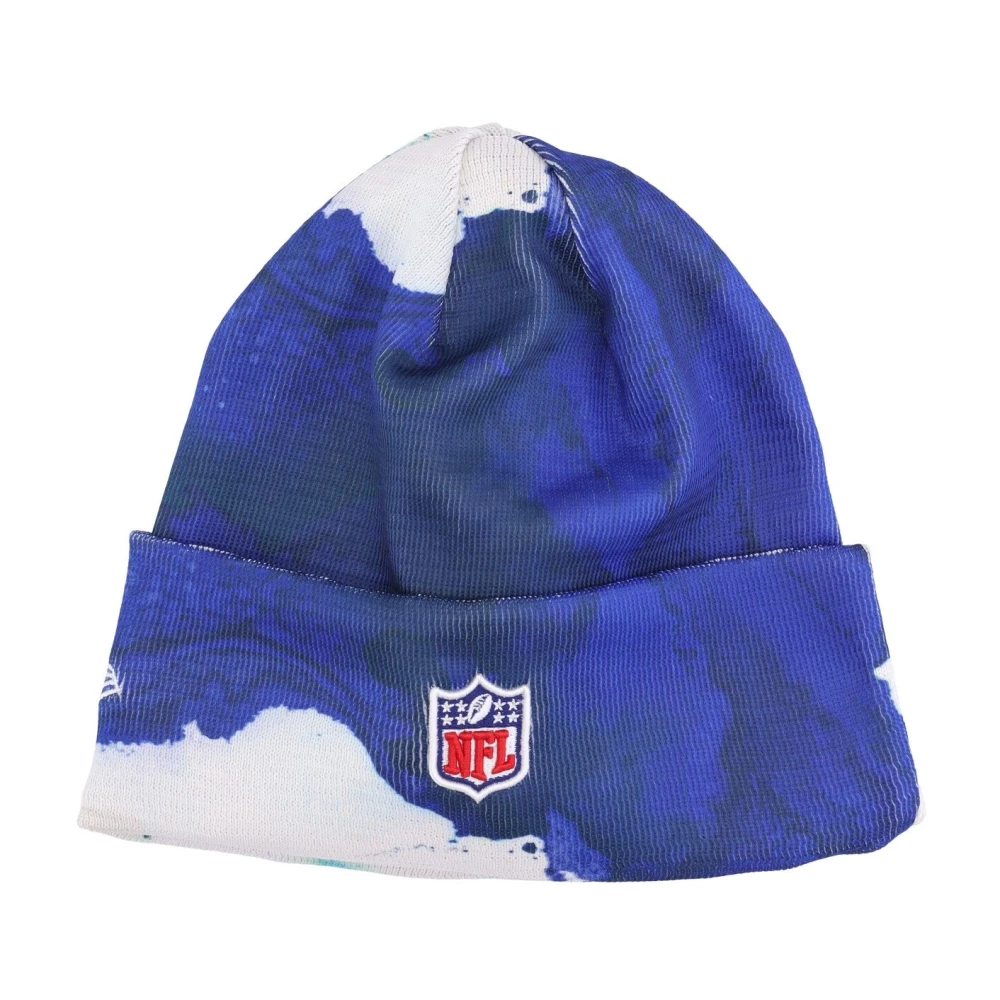 New Era Men's Blue Nfl Sideline Ink Knit Team Hat