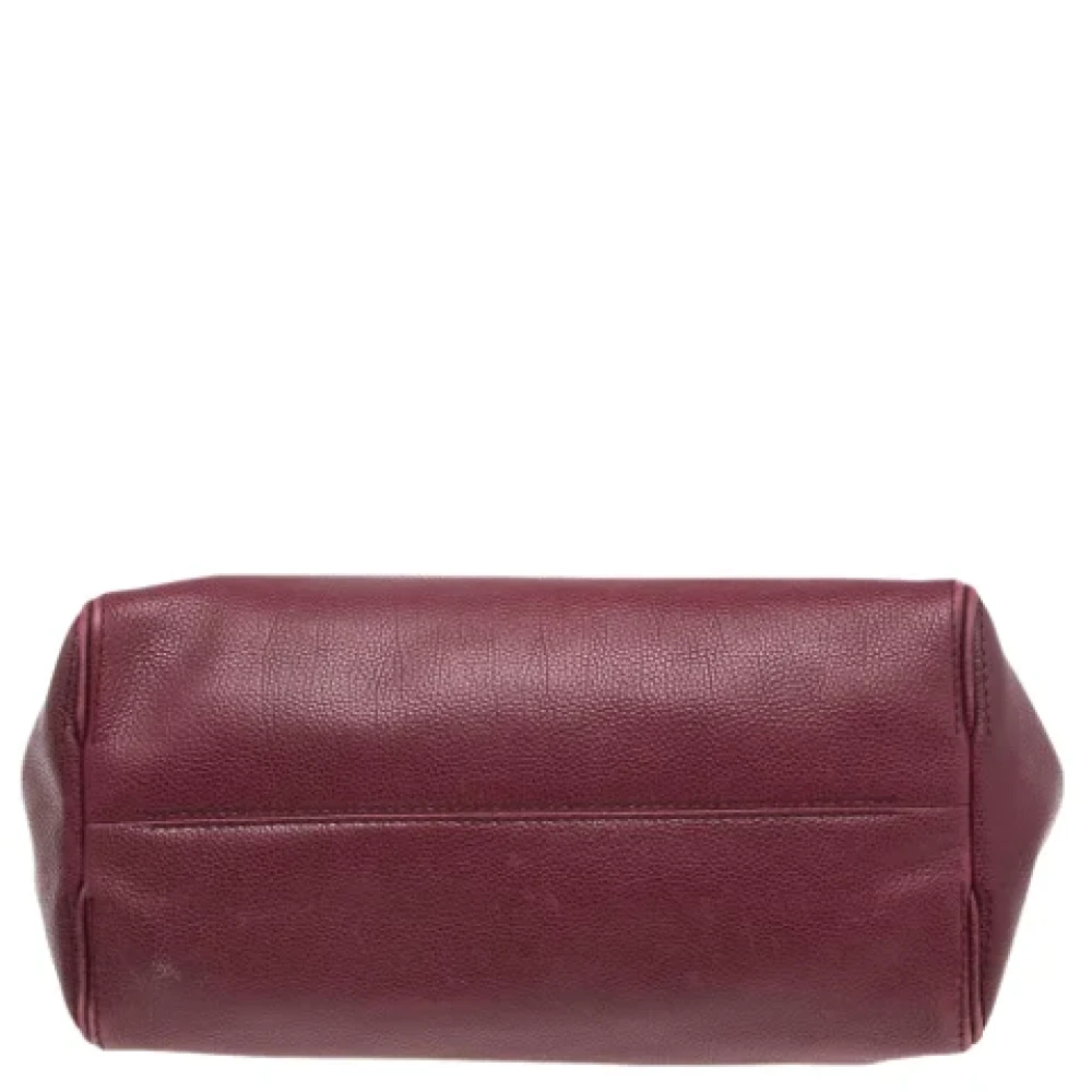 Carolina Herrera Pre-owned Leather totes Red Dames