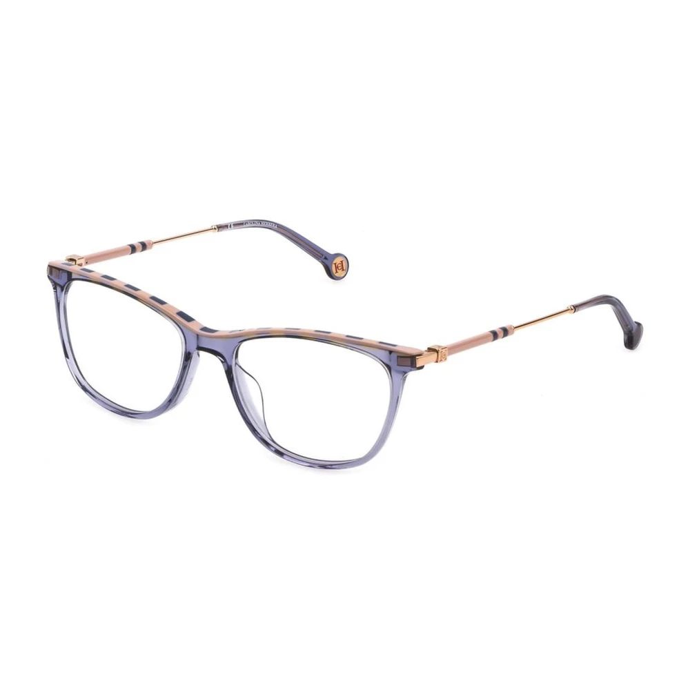 Carolina Herrera Grijze Acetaat Metalen Frames met Asfalt Wijzerplaat Gray Dames