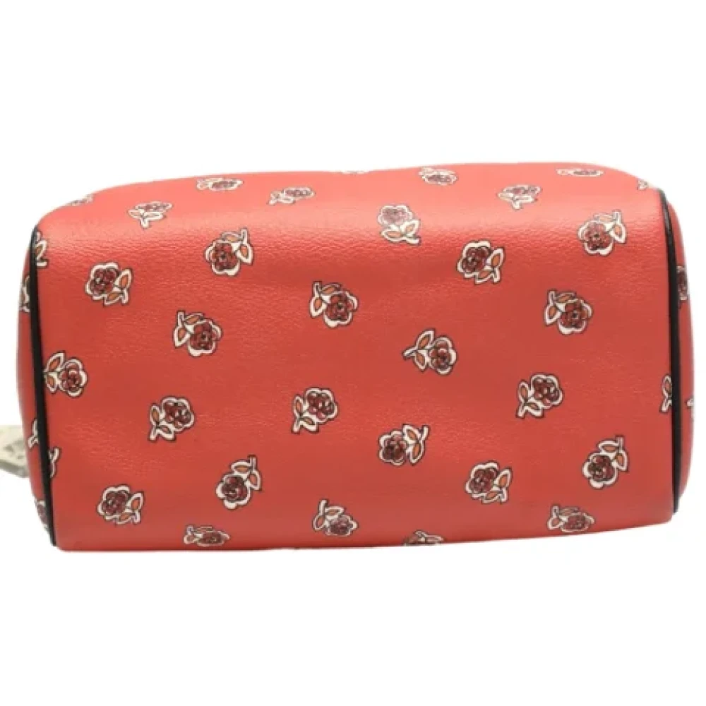 Coach Pre-owned Leather handbags Red Dames