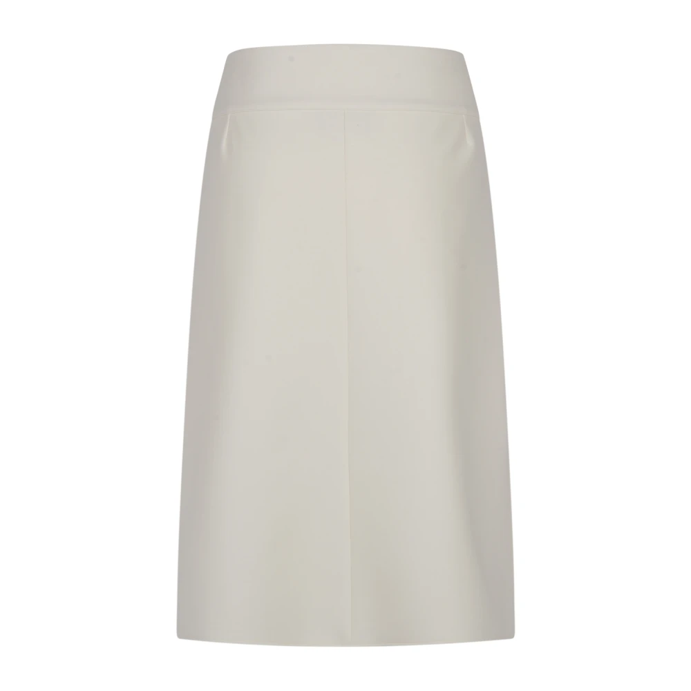 Courrèges Gordel Split Lange Rok Beige Dames