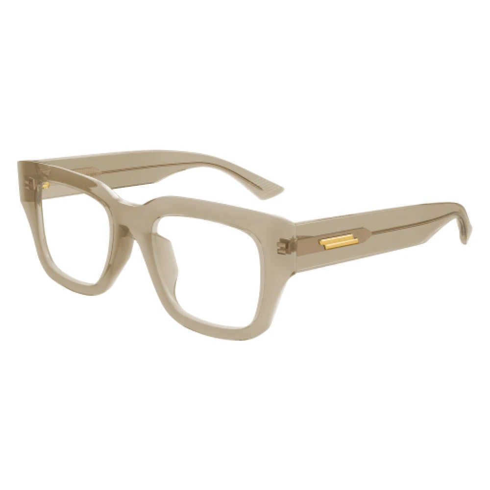 Bottega Veneta Stijlvolle Oversized Rechthoekige Optische Brillen Brown Unisex