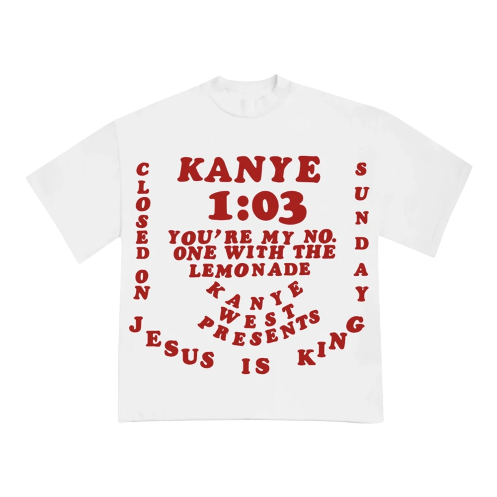 Cactus Plant Flea Market Kanye West JIK III T-Shirt Wit White Heren