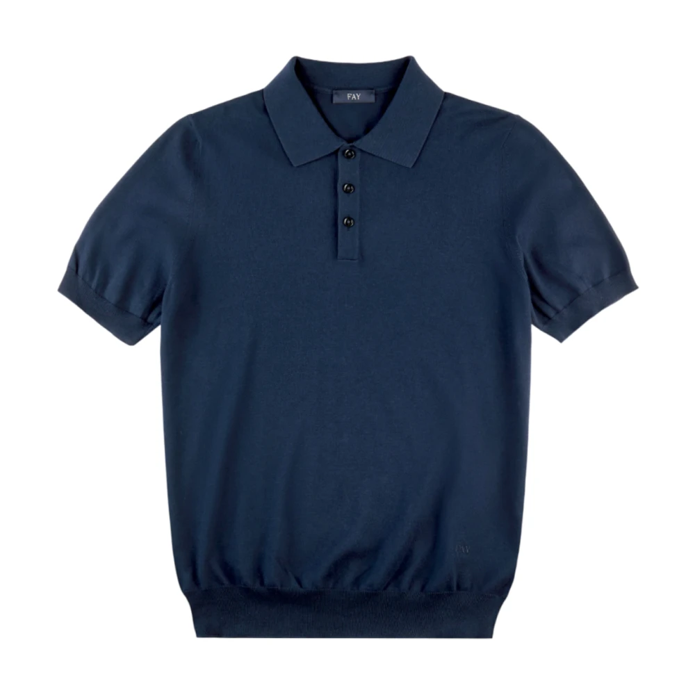 Fay - Tops > Polo Shirts - Blue - Fay - Modalova