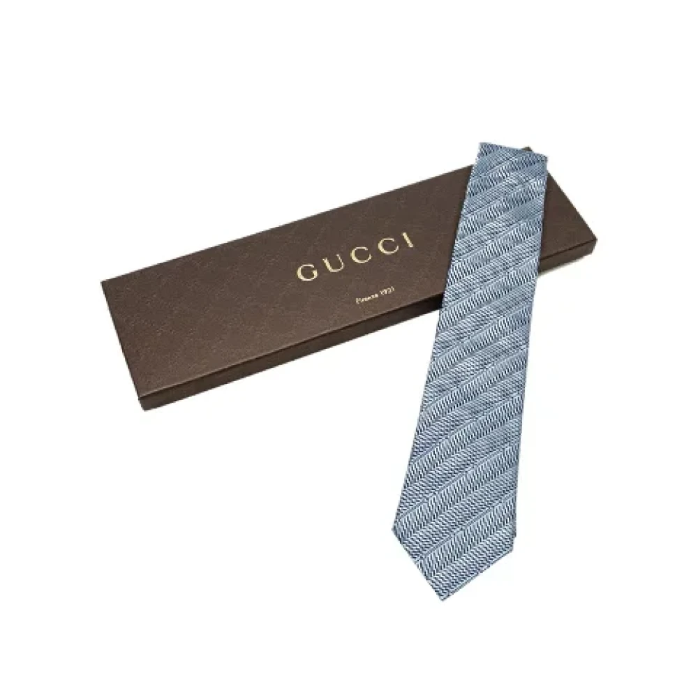 Gucci Vintage Pre-owned Canvas home-office Blue Dames