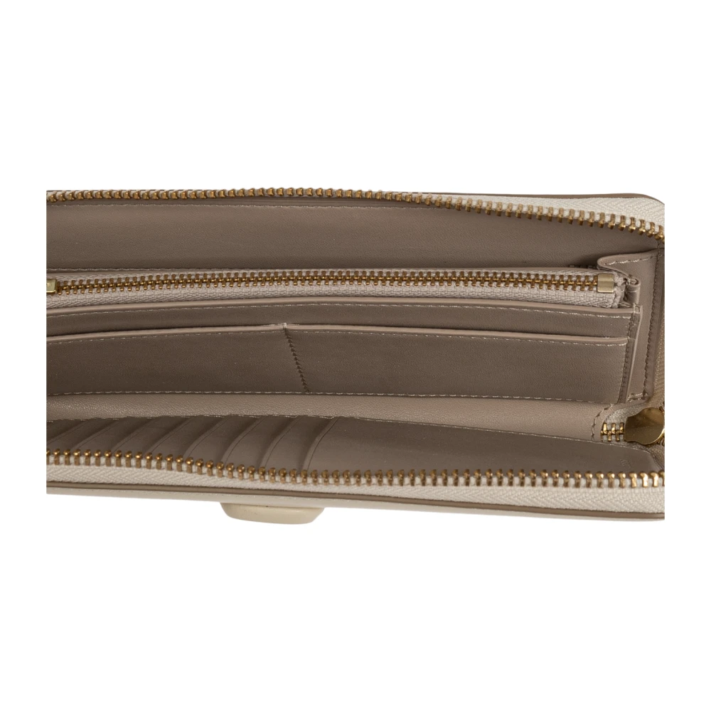 Marc Jacobs Leren portemonnee 'The J Marc' Beige Dames