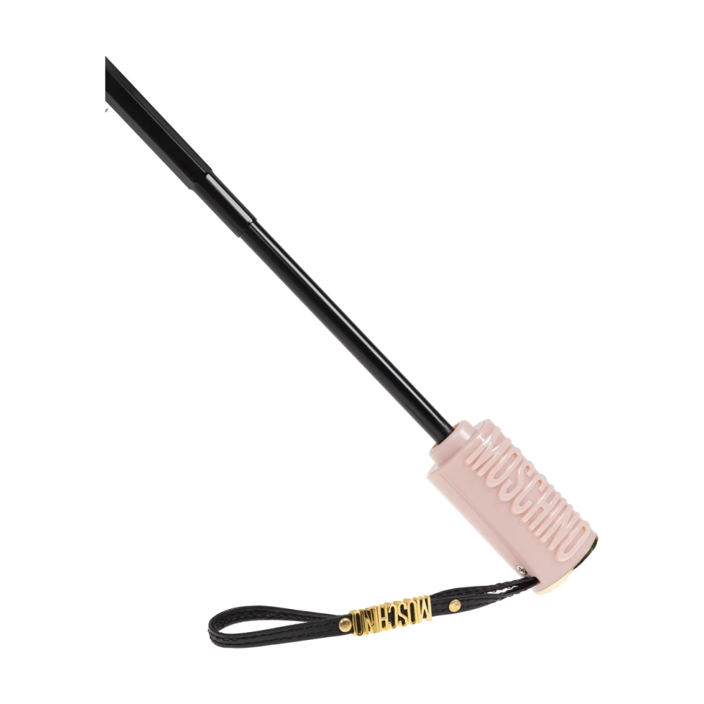 Moschino Opvouwbare paraplu met logo Pink Unisex