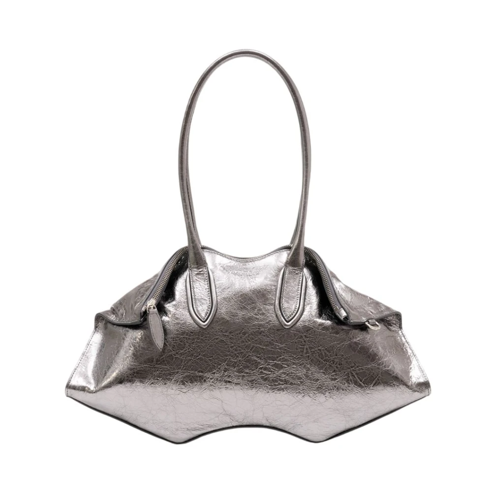 Alexander Mcqueen Women's Gray Manta Shoulder Bag - Shoulder Bags - One Size - Bags