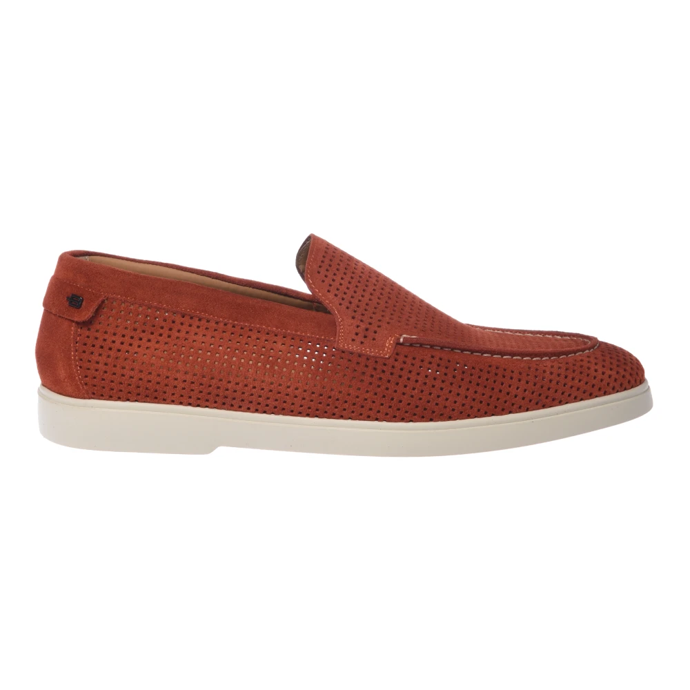 Baldinini Homme Marron Chaussures, Brun, Taille: 40 Eu Mocassin En Daim Perforé