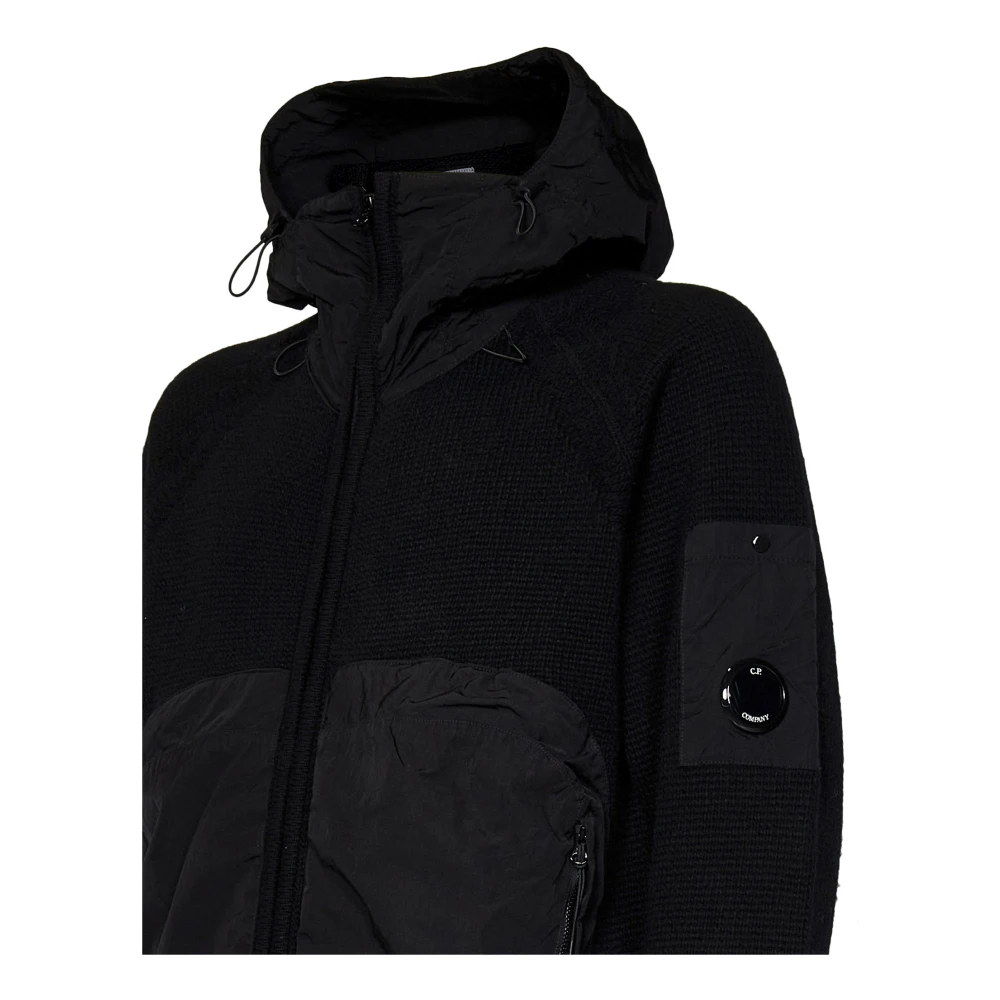 C.P. Company Zwarte Zip-Up Sweater Aw24 Black Heren