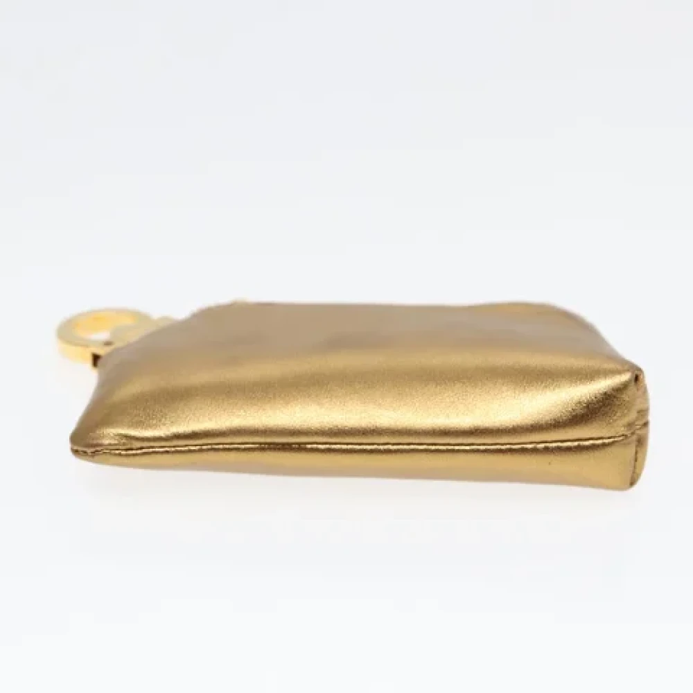 Salvatore Ferragamo Pre-owned Leather wallets Yellow Dames