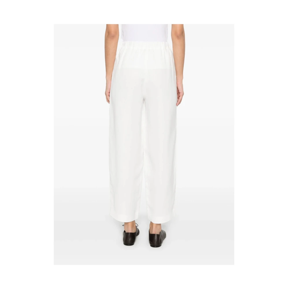 Antonelli Firenze Witte Elastische Trekkoord Shorts White Dames