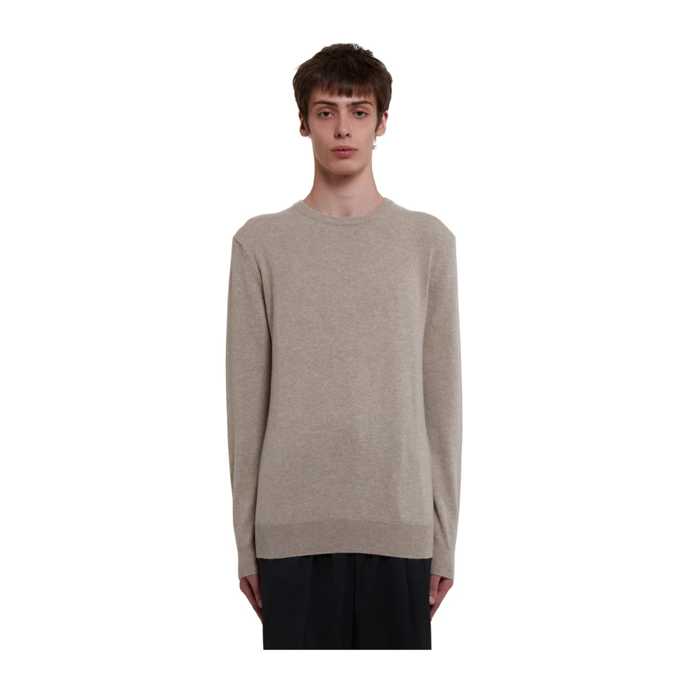 Ermenegildo Zegna Luxe Cashmere Crew Neck Sweater Beige Heren