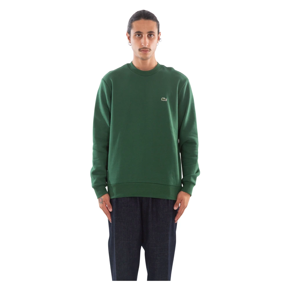 Lacoste Krokodil Fleece Sweatshirt Green, Herr