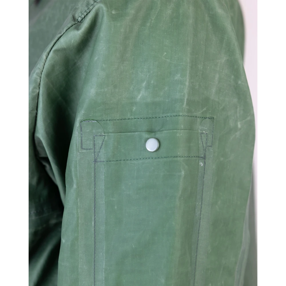 C.P. Company Groene Logo Print Rits Jas Green Heren