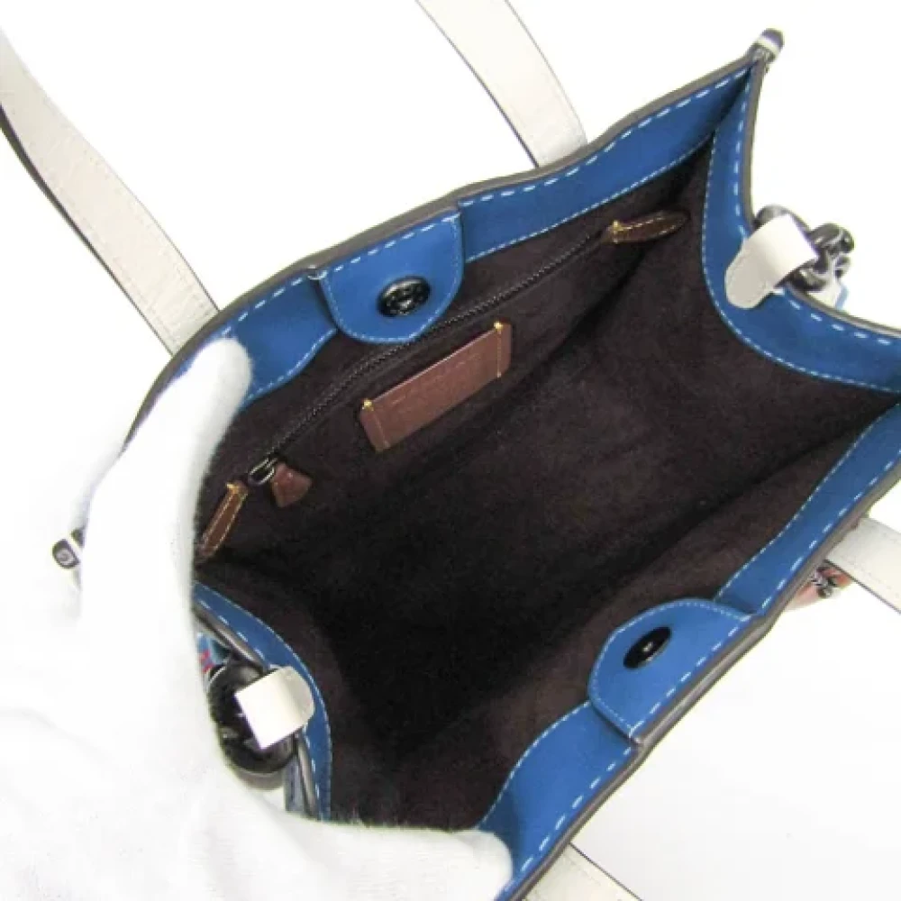 Coach Pre-owned Leather handbags Blue Dames