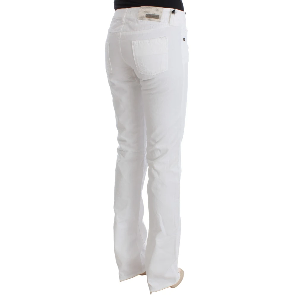 Costume National Witte Slim Fit Jeans White Dames