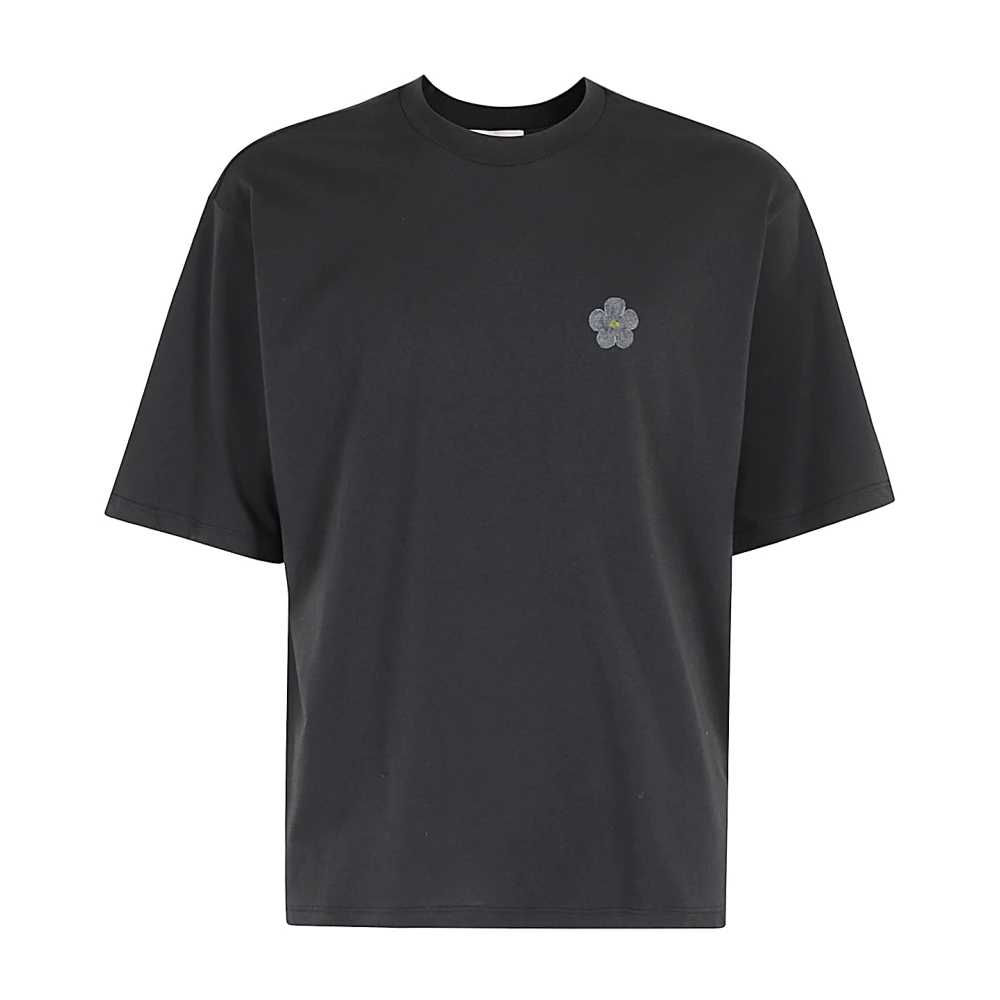 A Paper Kid Casual Jersey T-shirt Black Heren