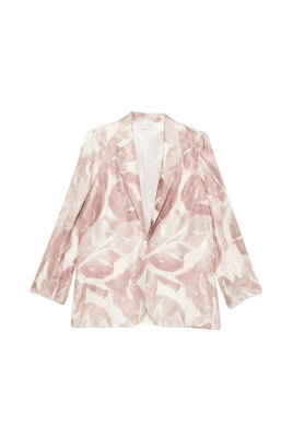 Printed Single-Breasted Jacket