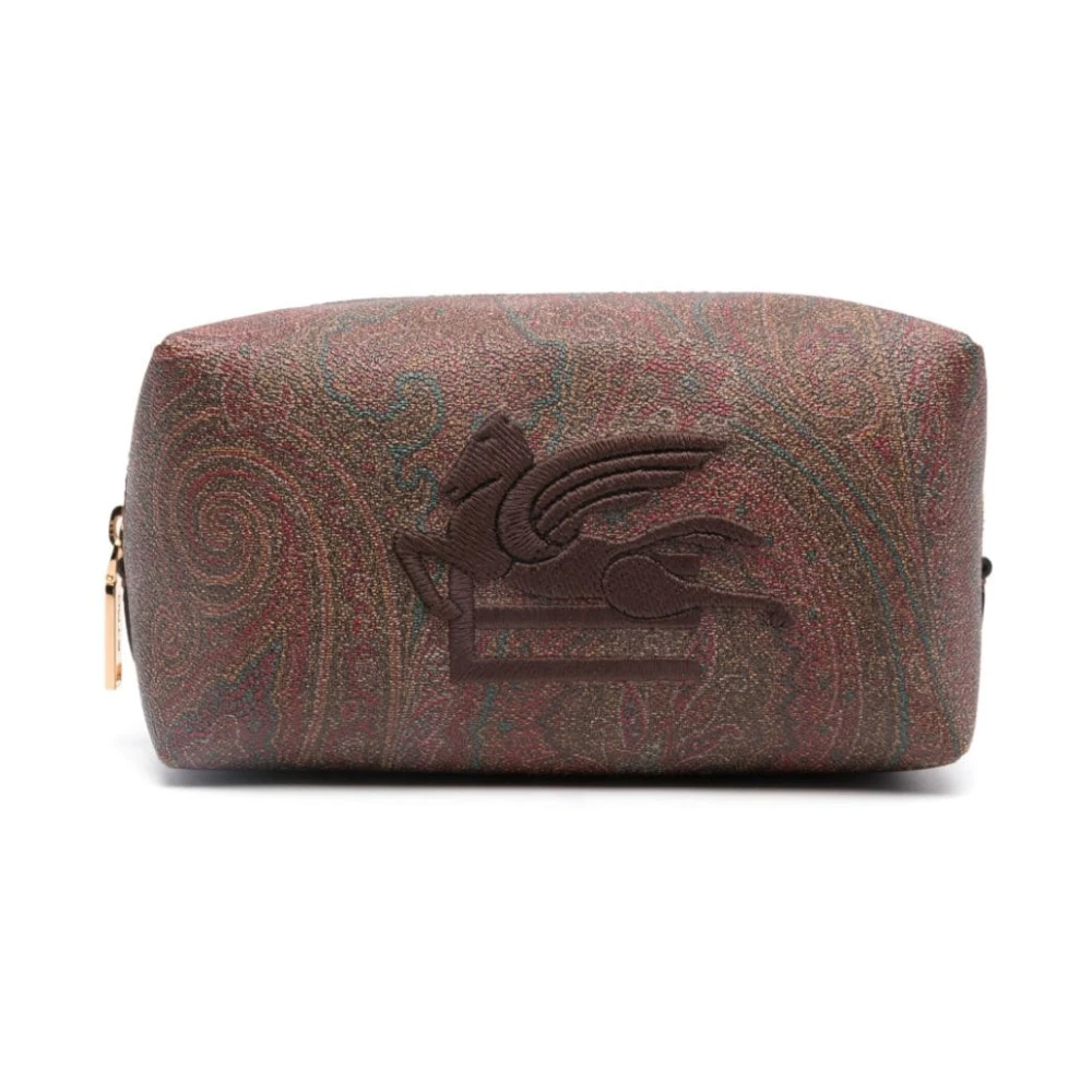 ETRO Stijlvolle Clutch Pouch Brown Dames