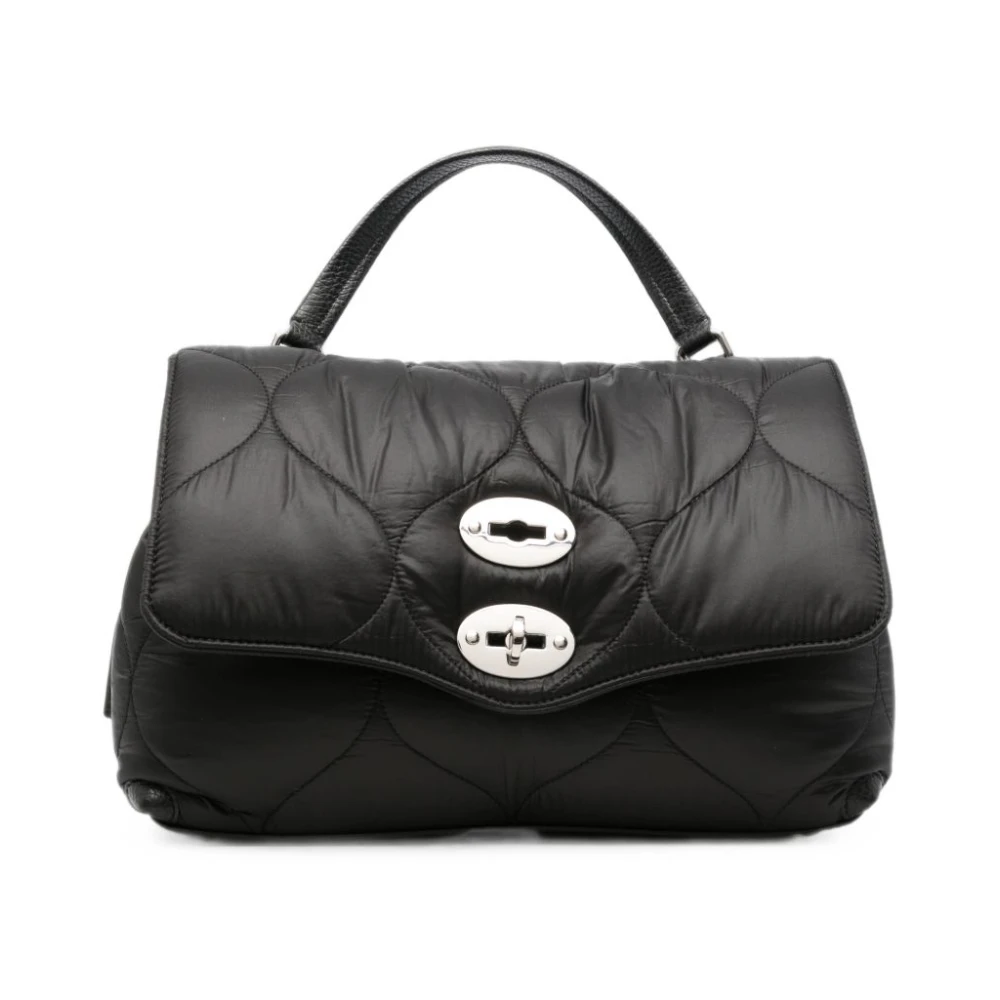 Zanellato Postina Lunaria Small Leather Handbag - Female - Handbags - Black - One Size - Bags