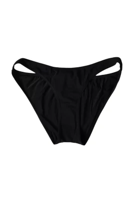 Svart Nylon Bikini Botten Beachwear