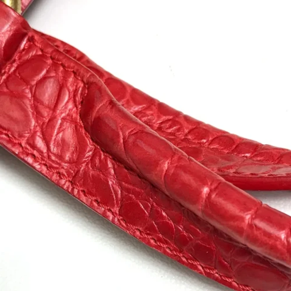 Celine Vintage Pre-owned Leather handbags Red Dames
