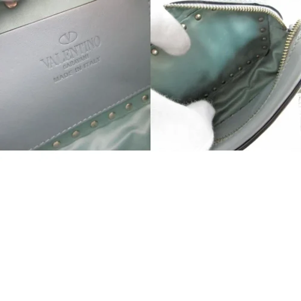 Valentino Vintage Pre-owned Leather shoulder-bags Blue Dames